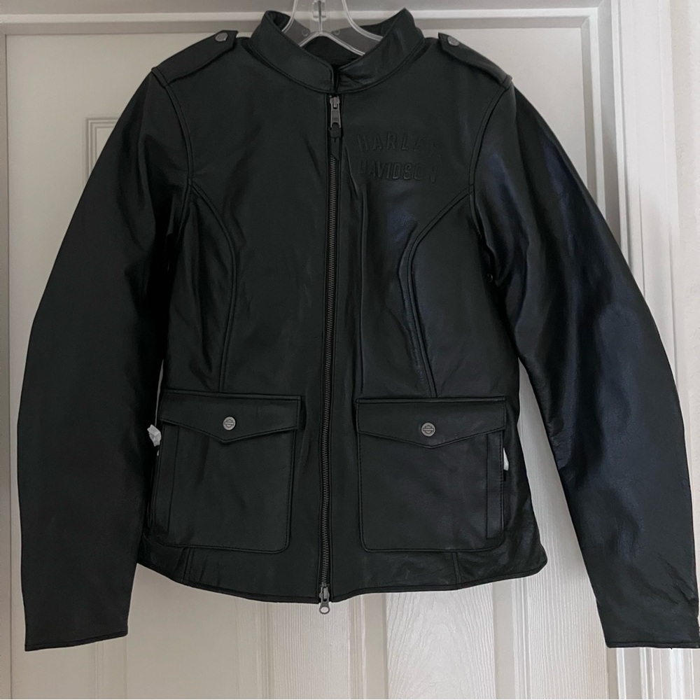 HARLEY DAVIDSON H-D Flex Layering System Captains Leather Jacket Outer Layer NWT - Picture 7 of 14